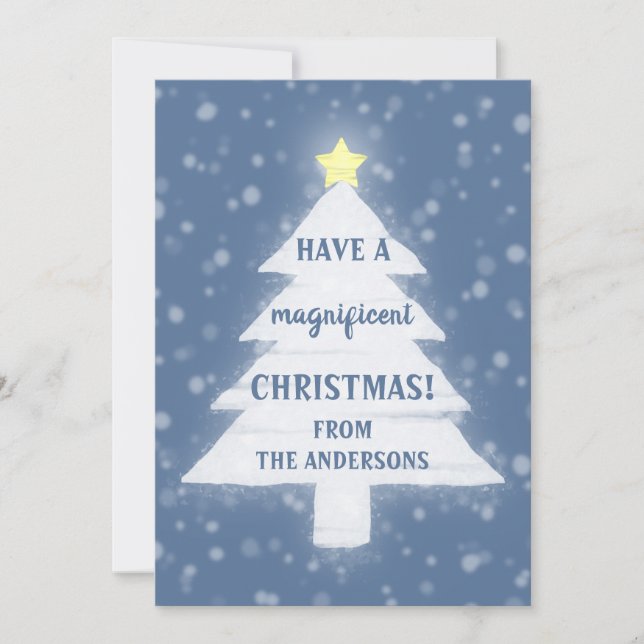 Magnificent Christmas Holiday Card (Front)