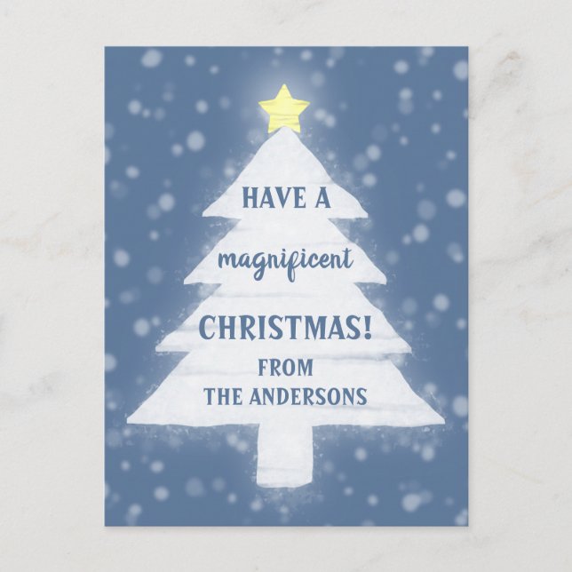 Magnificent Christmas Holiday Postcard (Front)