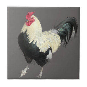 Magnificent Cockerel No 1 Ceramic Tile