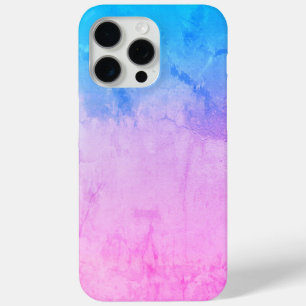 Magnificent Colors Textured Pink and Blue Striking iPhone 15 Pro Max Case