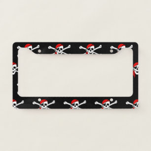 Magnificent Cool Gorgeous Black Pirate License Plate Frame