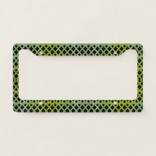 Magnificent Cool Gorgeous Green Black License Plate Frame