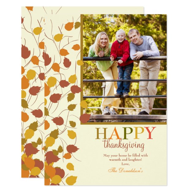 Magnificent Fall Photo Invitation