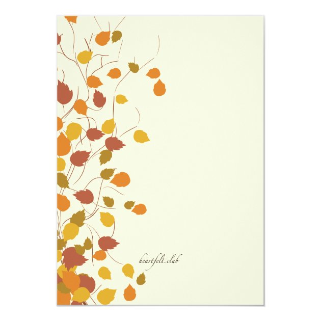 Magnificent Fall Photo Invitation