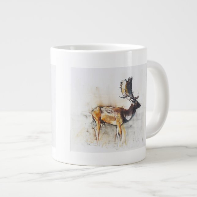 Magnificent Fallow Buck 2006 Large Coffee Mug (Front Right)