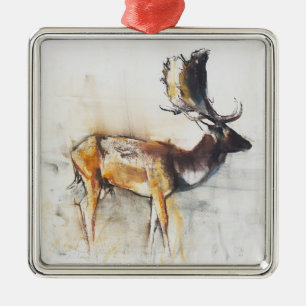 Magnificent Fallow Buck 2006 Metal Ornament