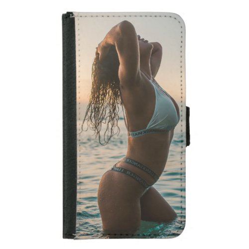 magnificent female model posing Wallet Case