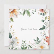 Magnificent floral frame