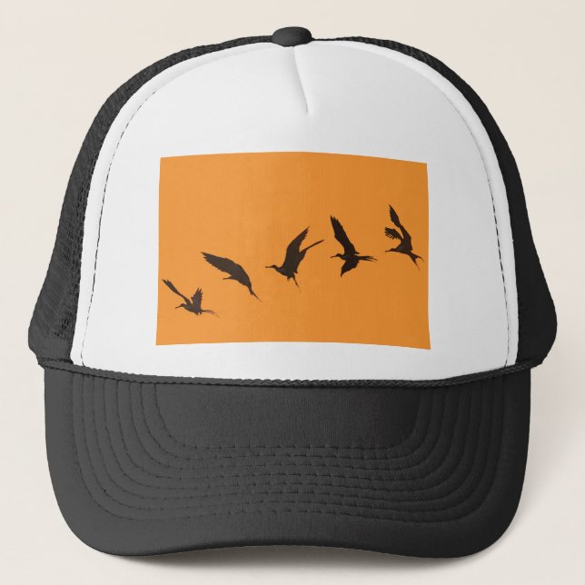 Magnificent frigate bird Galapagos Islands Trucker Hat (Front)