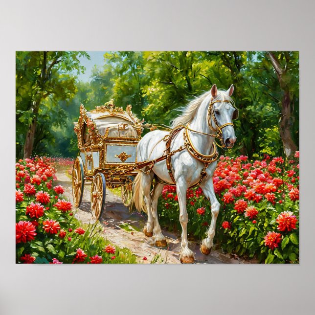 Magnificent Horse and Carriage Poster (Front)