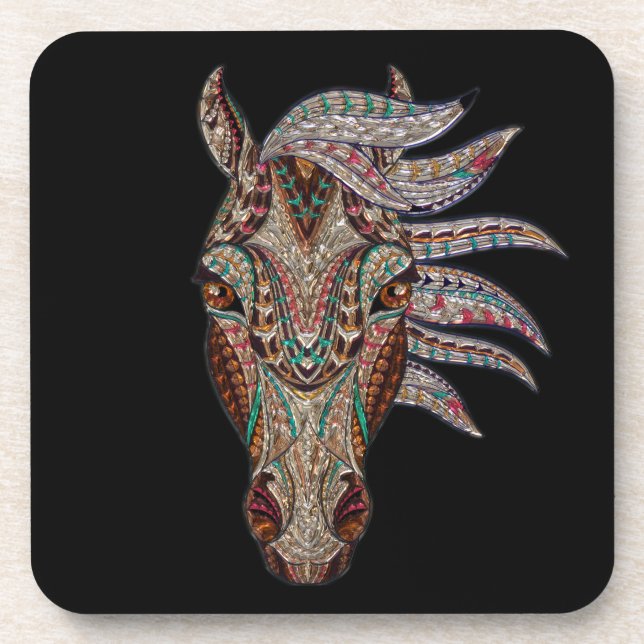 Magnificent Horse Beverage Coaster (Front)