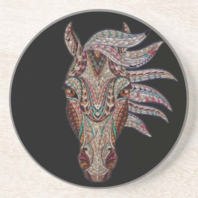 Magnificent Horse Drink Coaster (Front)