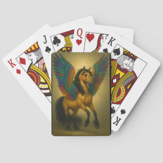 Magnificent Horse With Spectacular Wings Poker Cards