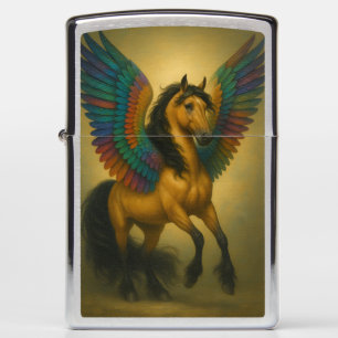 Magnificent Horse With Spectacular Wings Zippo Lighter