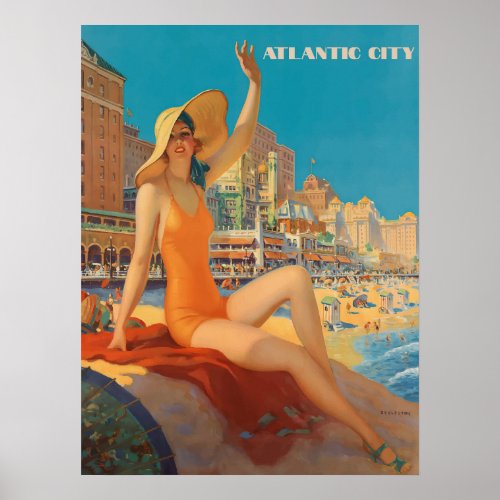 Magnificent Hotels of Atlantic City Poster