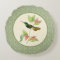 Magnificent Hummingbird Damask Round Pillow