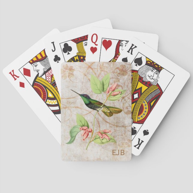 Magnificent Hummingbird Poker Cards (Back)