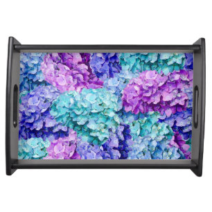 Magnificent hydrangea blossoms    serving tray
