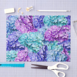 Magnificent hydrangea blossoms     tissue paper