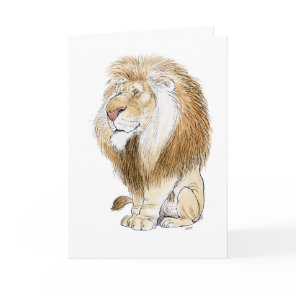Magnificent Lion Greeting Card