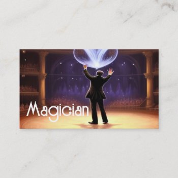 Magnificent Magic Act Magician  Business Card by businessCardsRUs at Zazzle