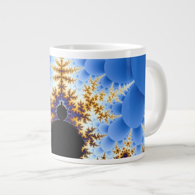 Magnificent Mandelbrot Fractal Giant Coffee Mug (Front Right)