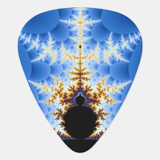 Magnificent Mandelbrot Fractal Guitar Pick (Front)