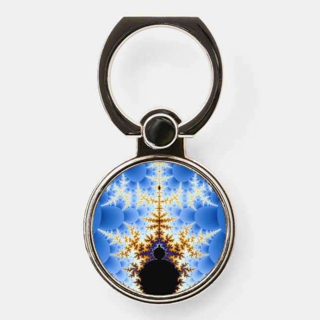 Magnificent Mandelbrot Fractal Phone Ring Stand (Front)