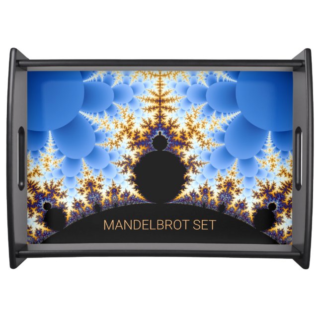 Magnificent Mandelbrot Fractal Serving Tray (Front)