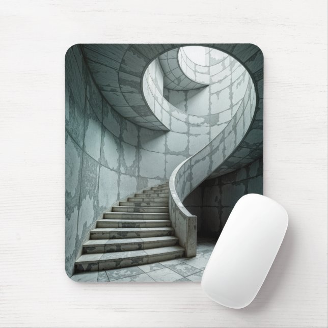 Magnificent Marble Spiral Staircase Mouse Pad (With Mouse)