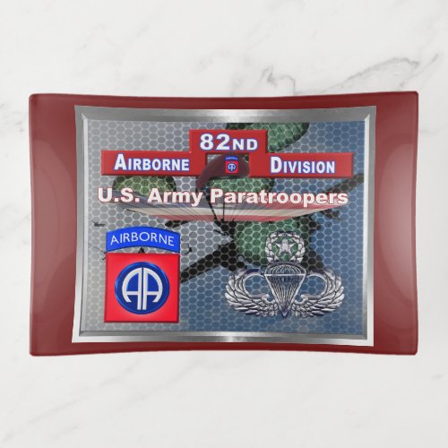 Magnificent Master Jump Wings 82nd Airborne Divisi Trinket Tray