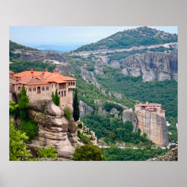 MAGNIFICENT METEORA IN GREECE POSTER (Front)