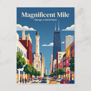 Magnificent Mile Illinois Postcard