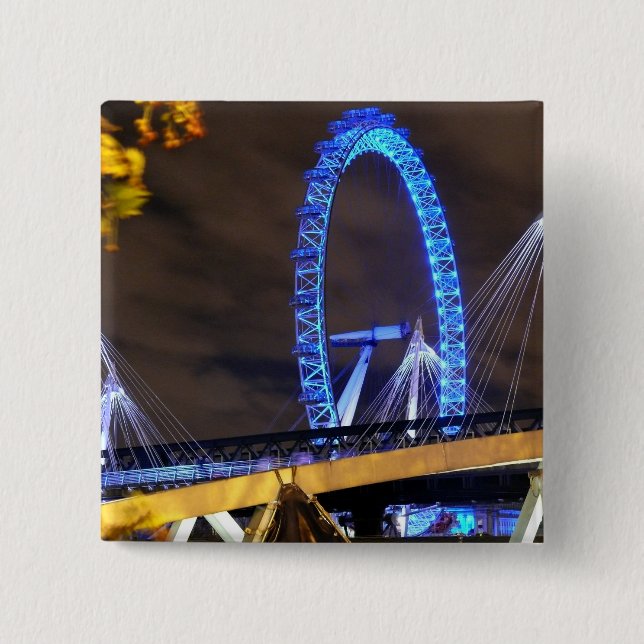 Magnificent! Millennium Wheel London Pinback Button (Front)