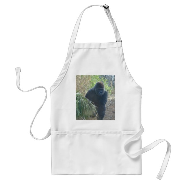 Magnificent Mountain Gorilla Adult Apron (Front)