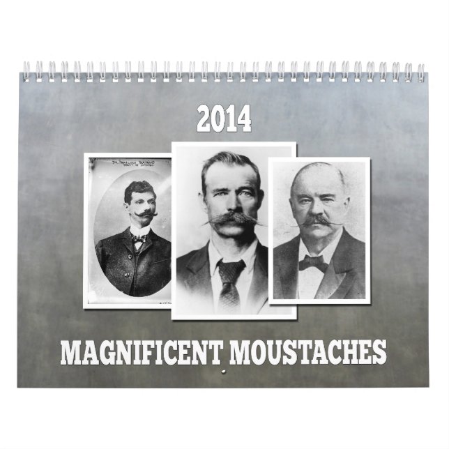Magnificent Moustaches / Mustaches 2014 calendar (Cover)