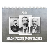 Magnificent Moustaches / Mustaches 2014 calendar