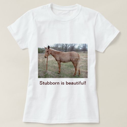 Magnificent Mule Ladies T_shirt