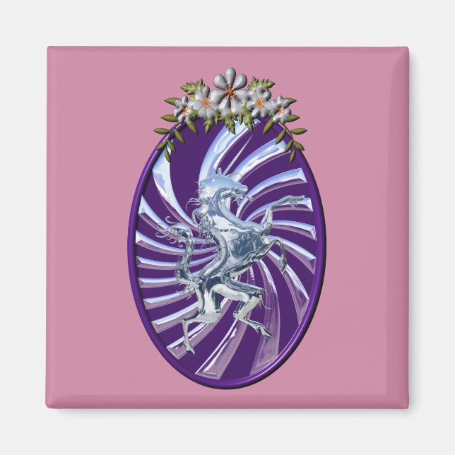 Magnificent Mythical Unicorn Magnet (Front)
