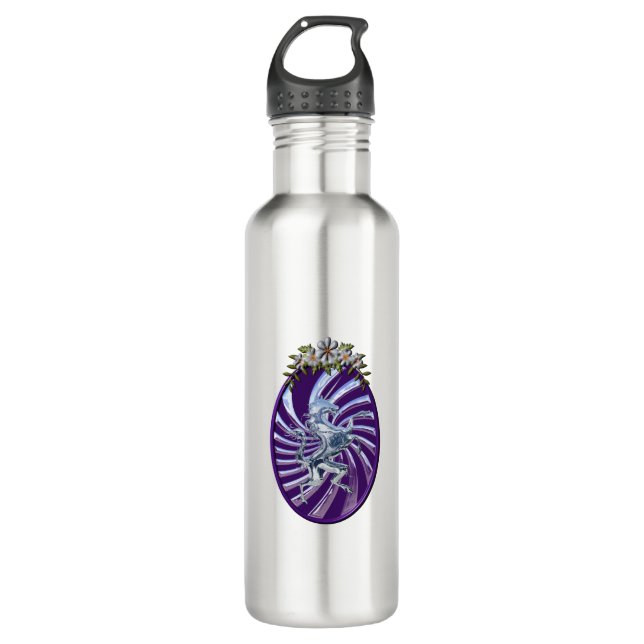 Magnificent Mythical Unicorn Stainless Steel Water Bottle (Front)