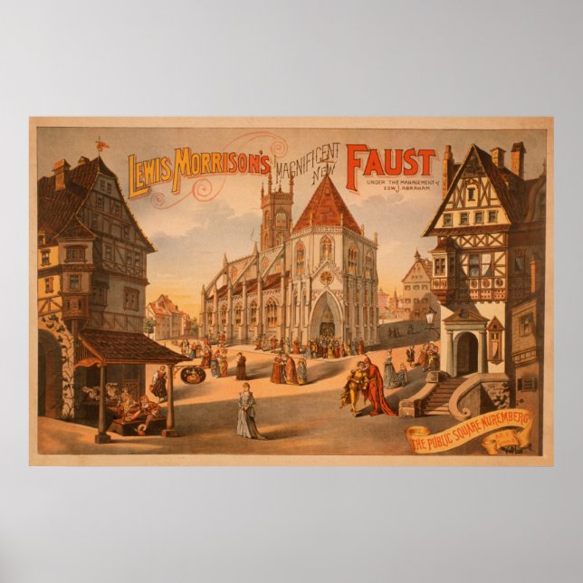 Magnificent New Faust Nuremberg Germany Poster (Front)