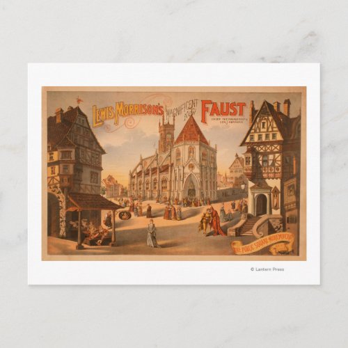 Magnificent New Faust Nuremberg Germany Poster Postcard