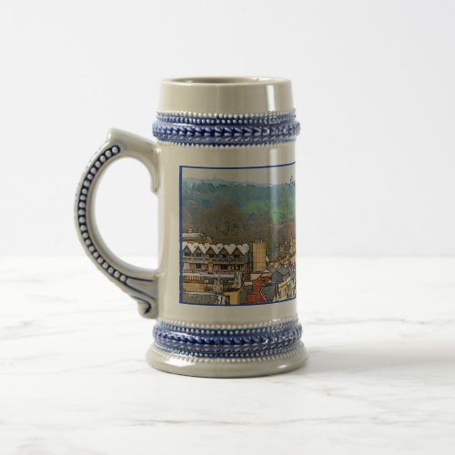 Magnificent Oxford England Roof Top View Beer Stein