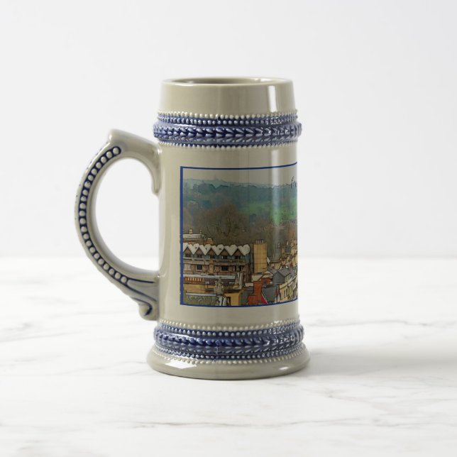 Magnificent Oxford, England, Roof Top View Beer Stein (Left)