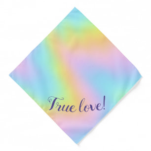 Magnificent Pastel Rainbow Wedding Bandana