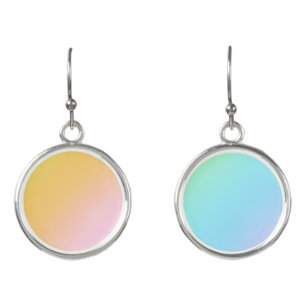 Magnificent Pastel Rainbow Wedding Earrings