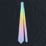 Magnificent Pastel Rainbow Wedding Neck Tie<br><div class="desc">A beautiful pastel gradient design to add beautiful rainbow color to your magnificent wedding! Be sure to check out the entire Magnificent Pastel Rainbow Wedding collection by artist Kelsey Lovelle to find amazing coordinated designs to make your wedding special and beautiful!</div>