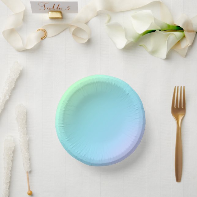 Magnificent Pastel Rainbow Wedding Paper Plates Bowls (Wedding)