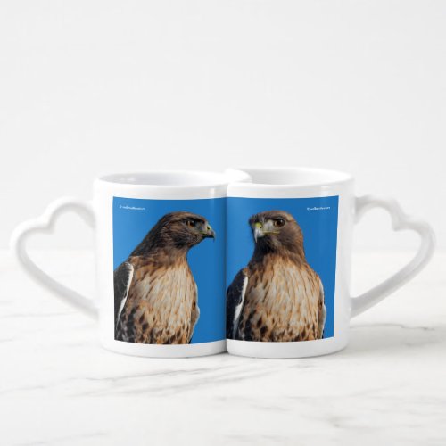 Magnificent Red_Tailed Hawk in the Sun Coffee Mug Set