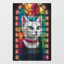 Magnificent Stained Glass Window Colorful Mosaic 